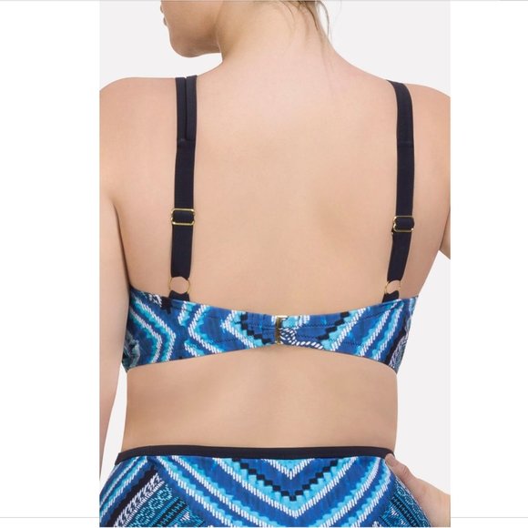 NWT Paramour Strappy Printed Bralettte Bikini Top [SZ 3X‎ ] - Picture 9 of 10